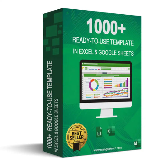 +1000 modèles Excel prêts à l'emploi | Licence commerciale