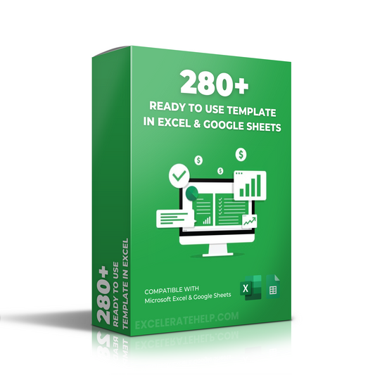 + 280 Ready to Use Excel Templates | Family License